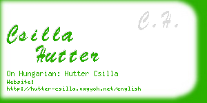csilla hutter business card